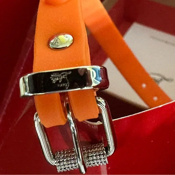 Christian Louboutin Spiked Orange Bracelet - Picture 2 of 8